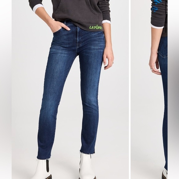 MOTHER THE RASCAL ANKLE SNIPPET IN A TRIP DOWN MEMORY LANE SUPER STRETCH DENIM - Picture 2 of 16